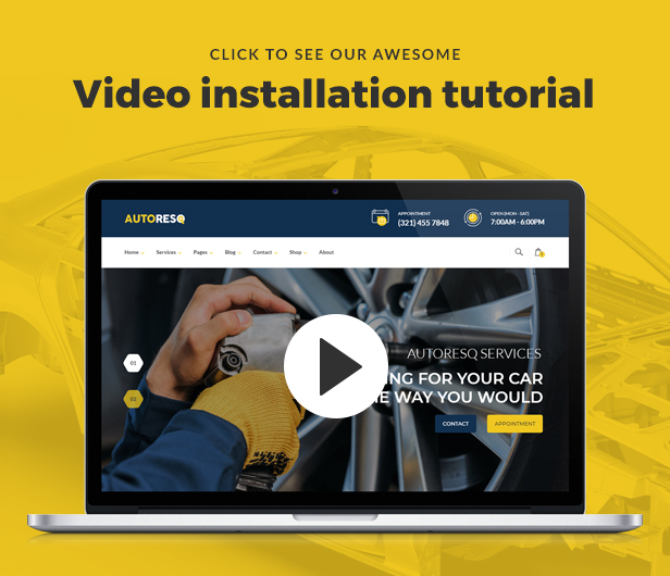 AutoResQ — тема WordPress по ремонту автомобилей
