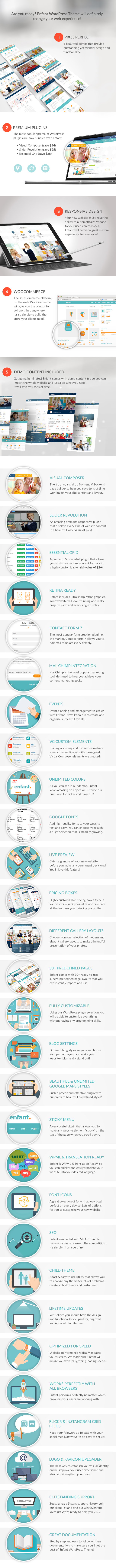 Enfant - Kindergarten / Primary School / Music School - WordPress Theme