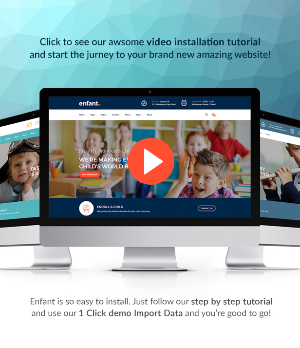 Enfant - School and Kindergarten WordPress Theme - 1